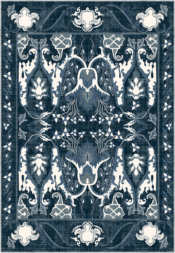 Henry Blue Distressed Rug