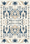 Henry Blue Brown Distressed Washable Rug