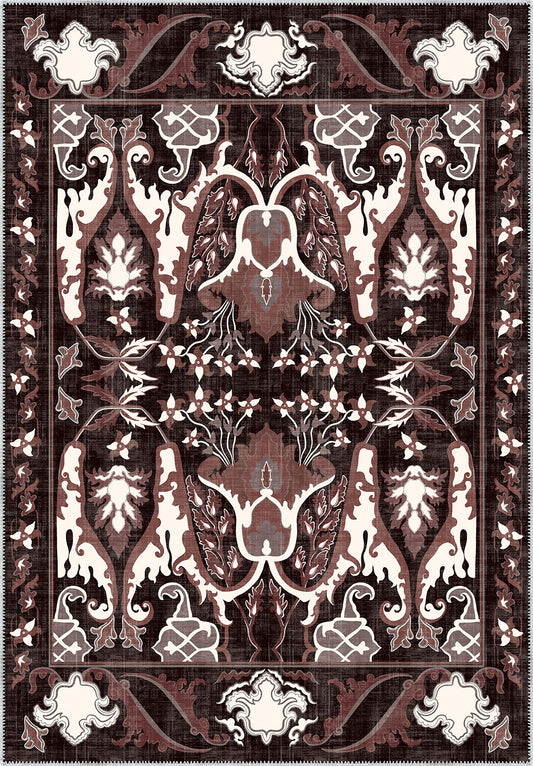 Henry Burgundy Vintage Rug