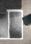 Vionette Grey Abstract Washable Rug