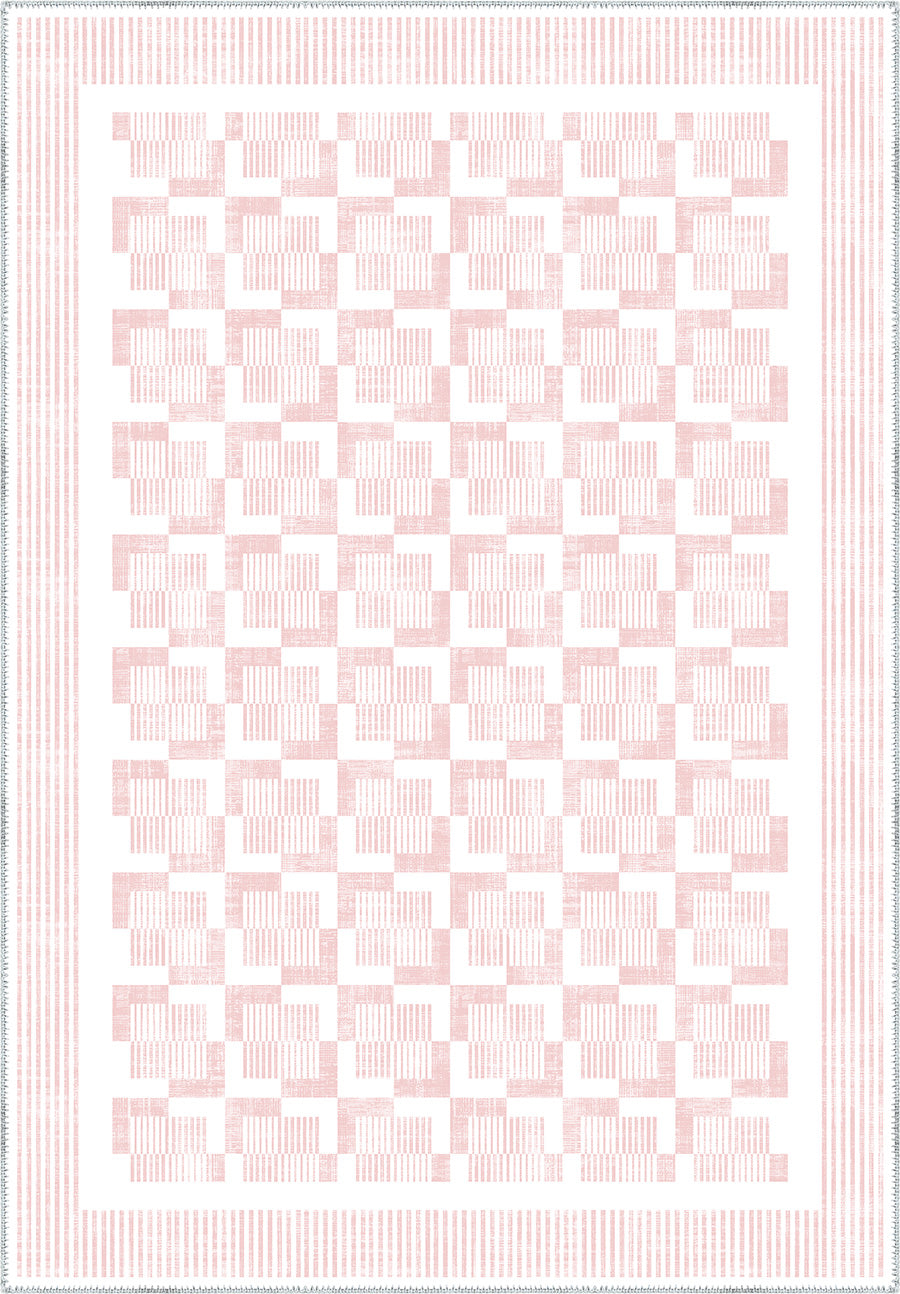 Berylle Light Pink Striped Rug