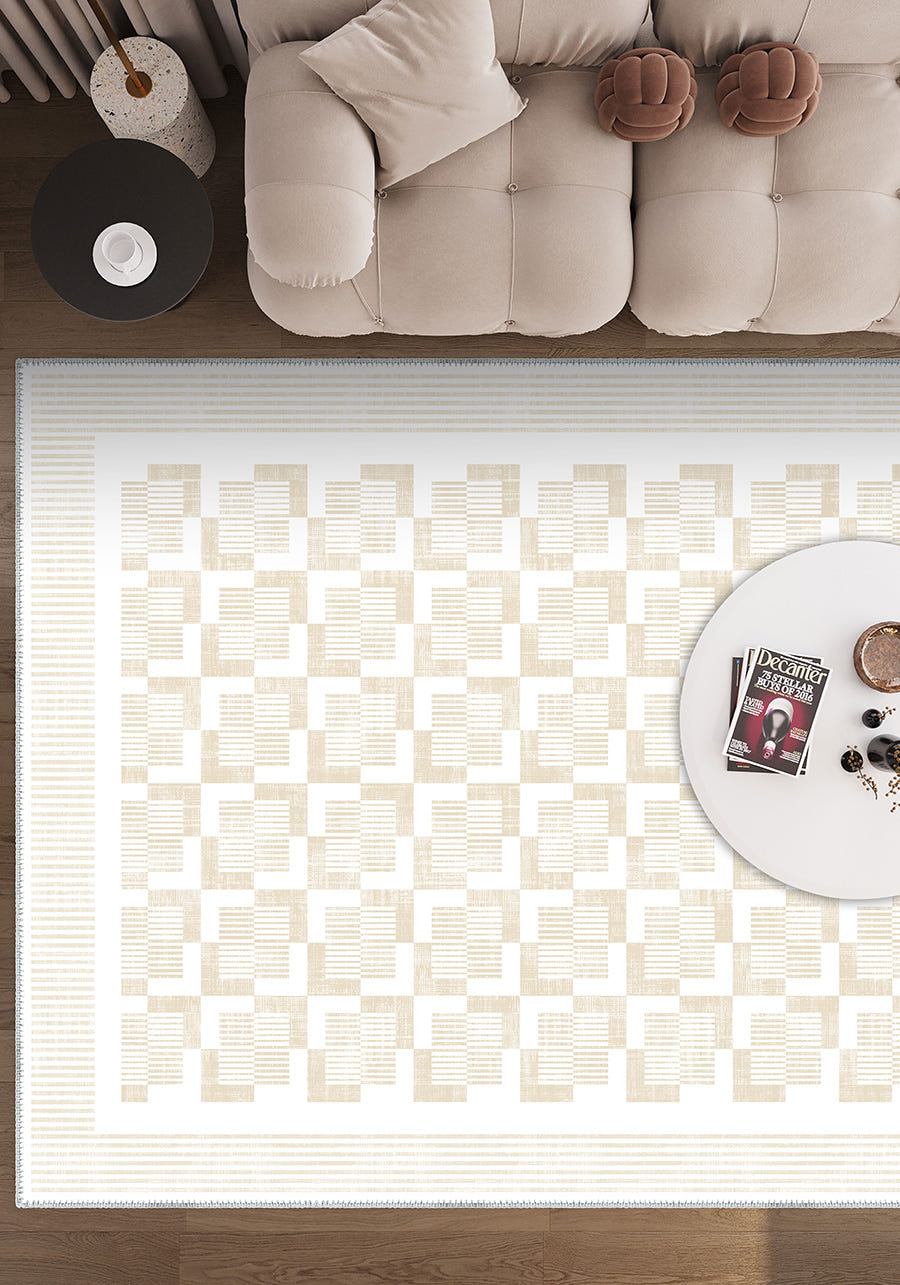 Berylle Cream Striped Rug