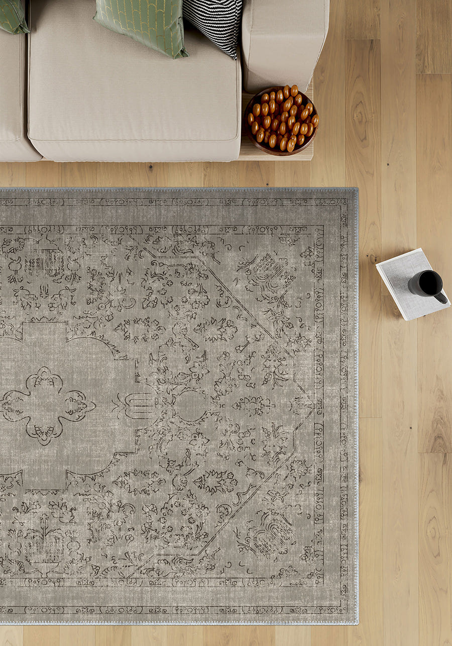 Gabriel Grey Washable Rug