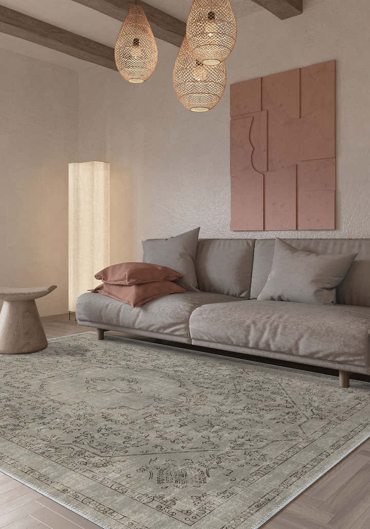 Gabriel Grey Washable Rug
