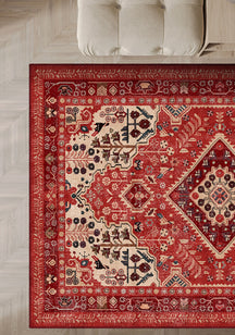 Oberon Red Medallion Rug