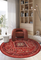 Oberon Red Medallion Rug
