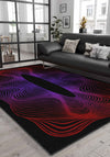 Optio Purple Op Art Rug