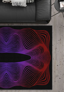 Optio Purple Op Art Rug