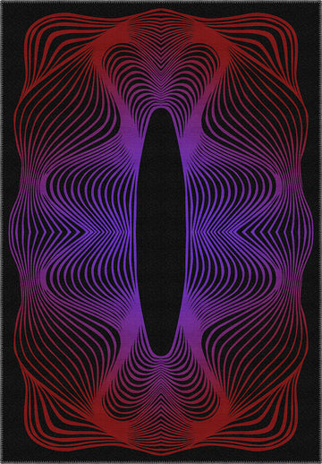 Optio Purple Op Art Rug