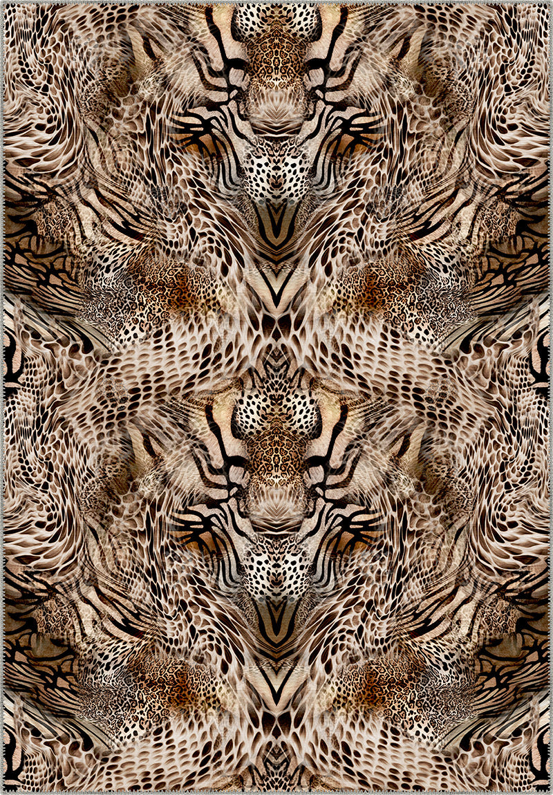 Sarana Animal Print Washable Rug