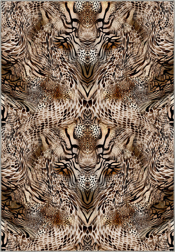 Sarana Animal Print Washable Rug