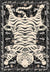 Tashi Black and White Tiger Pelt Rug