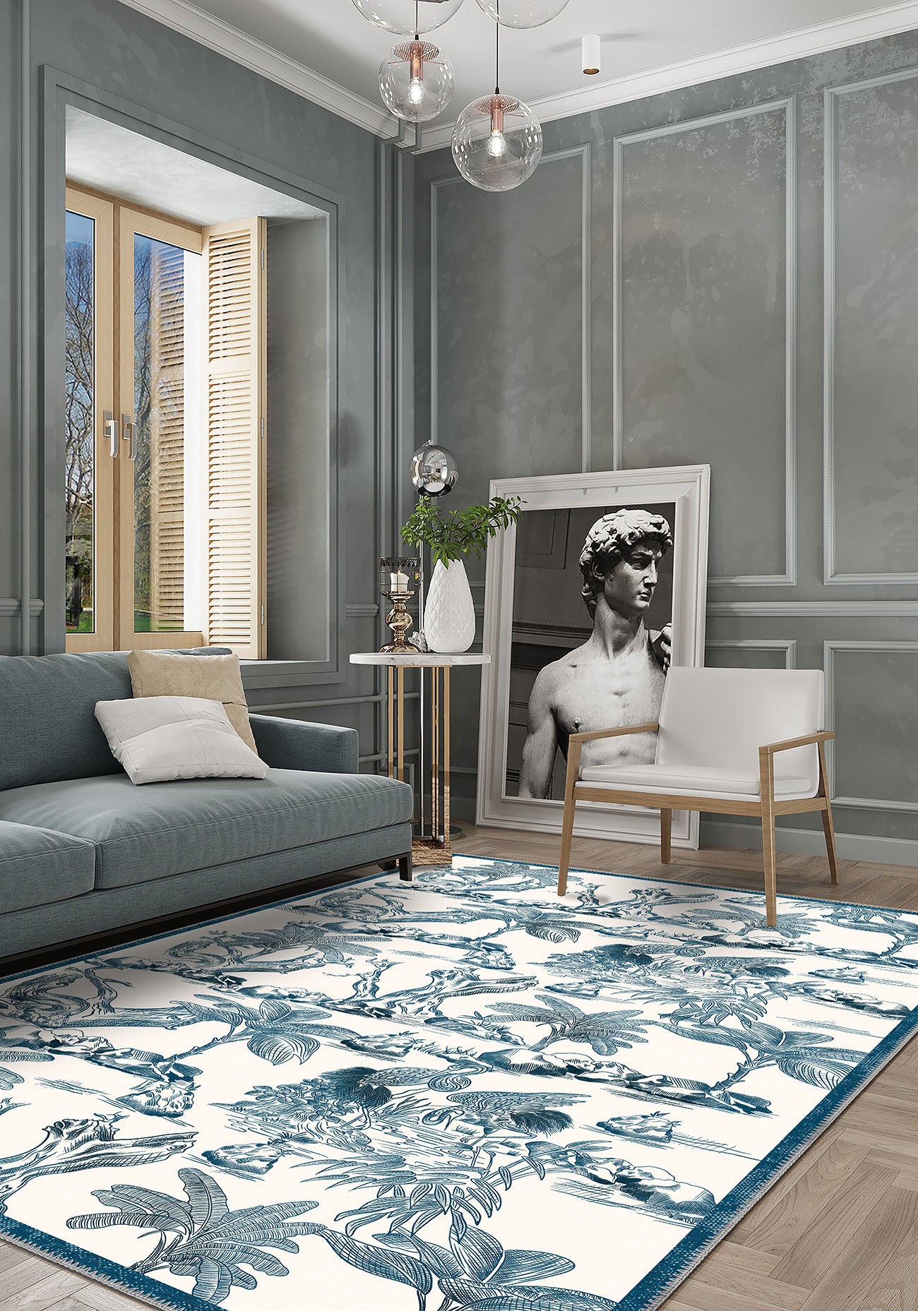 Palmera Tropical Toile Rug