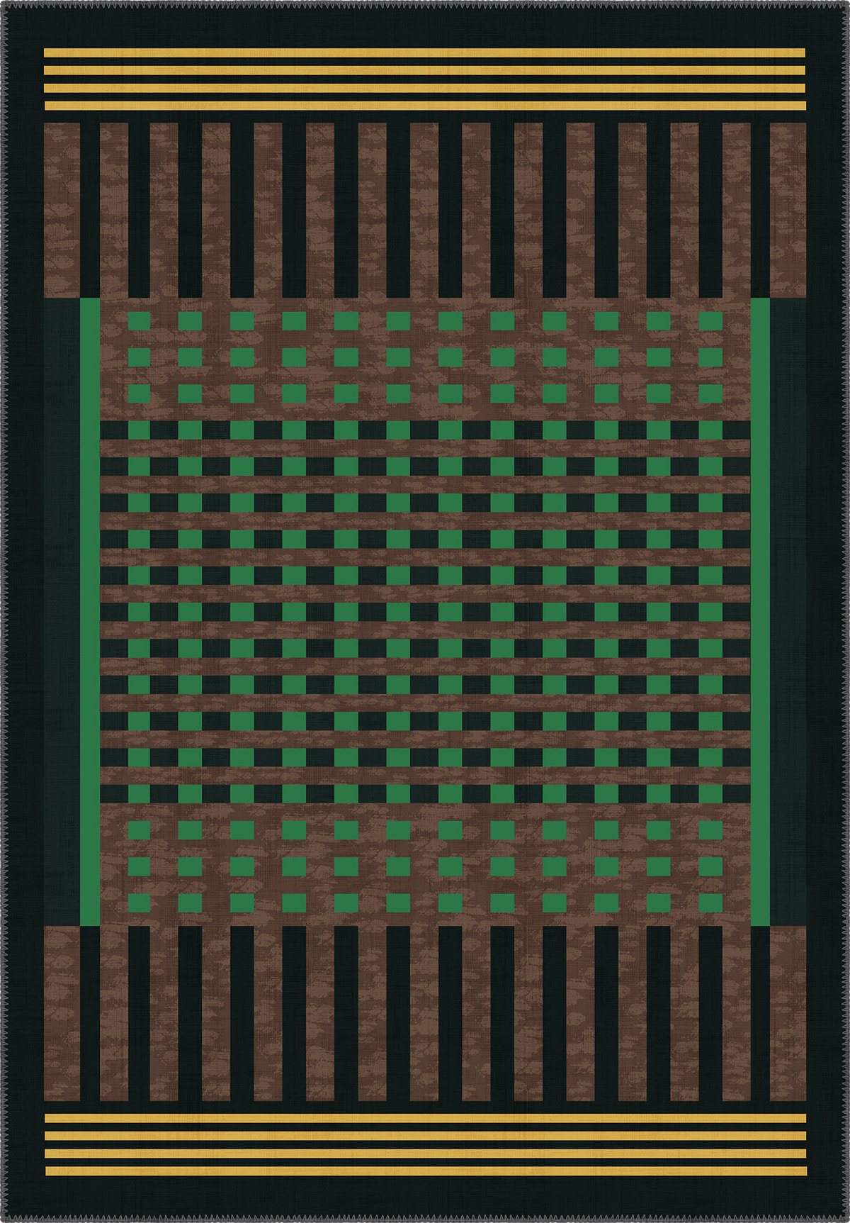 Quillon Geometric Washable Rug