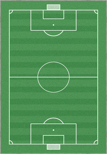 Striker Green Football Rug
