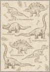 Daxon Beige Dinosaur Rug
