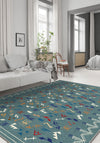 Miran Teal Berber Rug
