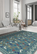 Miran Teal Berber Rug