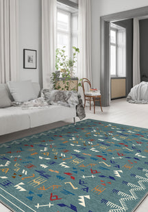 Miran Teal Berber Rug