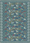 Miran Teal Berber Rug