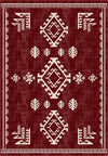 Lina Burgundy Rustic Rug