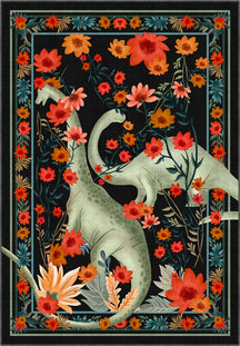 Nola Floral Dinosaur Rug
