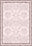 Baroque pastel rug in blush pink color.
