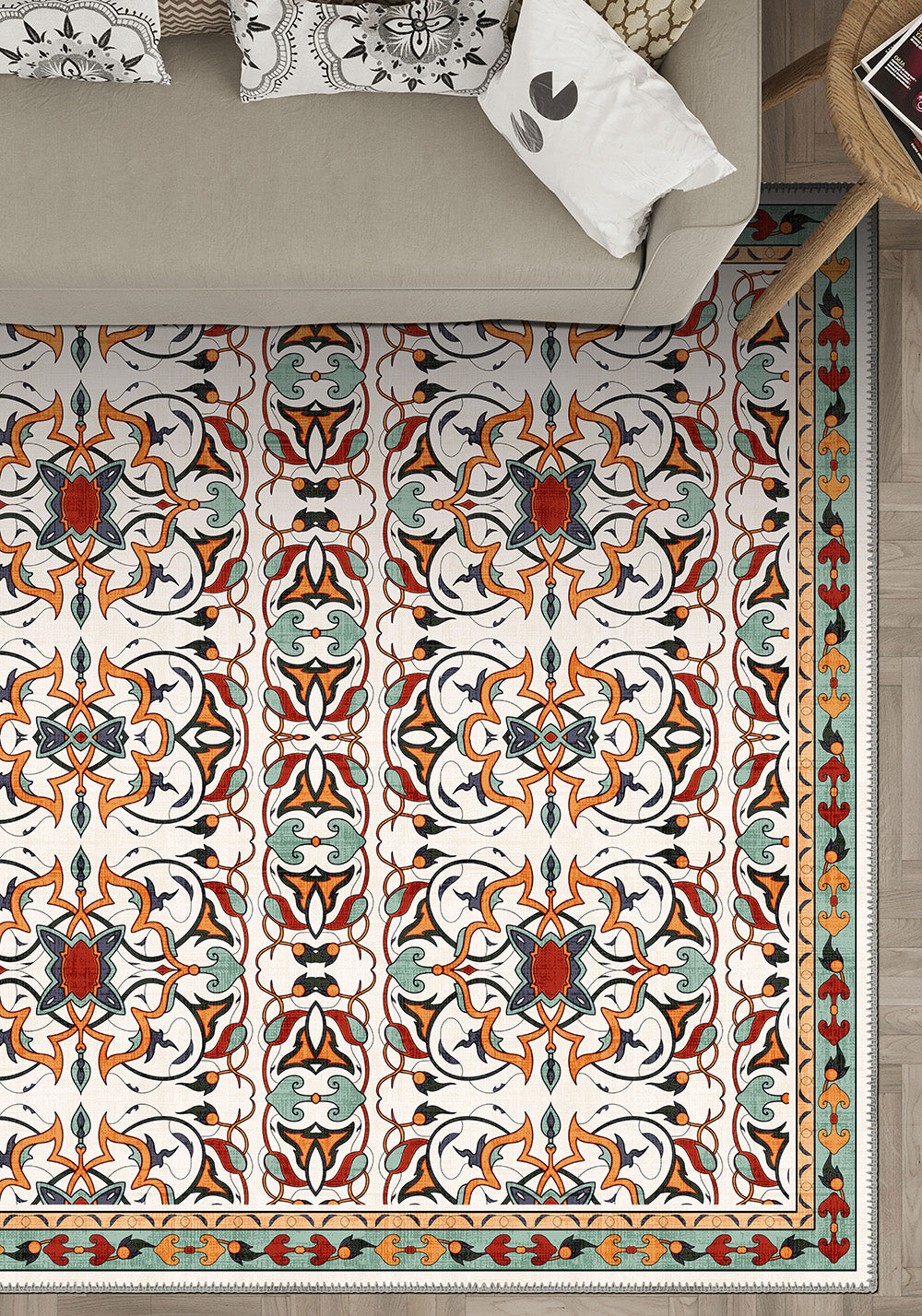 Anatolian rug for living room.