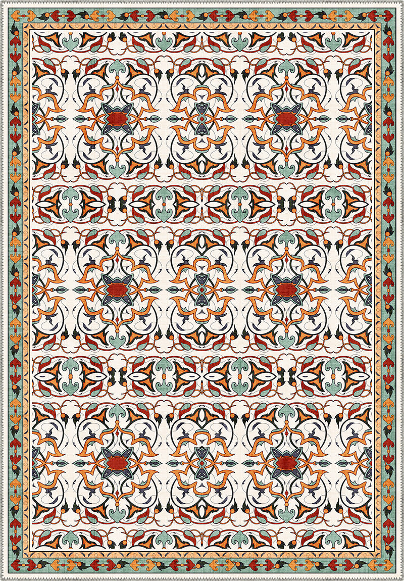 Eclectic Anatolian rug with colorful pattern.