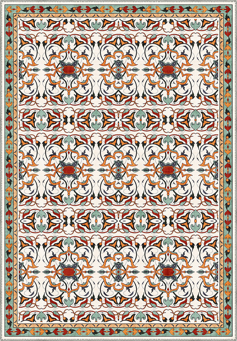 Eclectic Anatolian rug with colorful pattern.