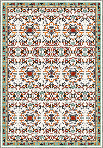 Eclectic Anatolian rug with colorful pattern.