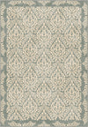 Damask sage green rug.