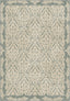 Damask sage green rug.