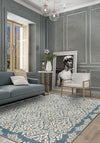 Odessa Blue Damask Rug