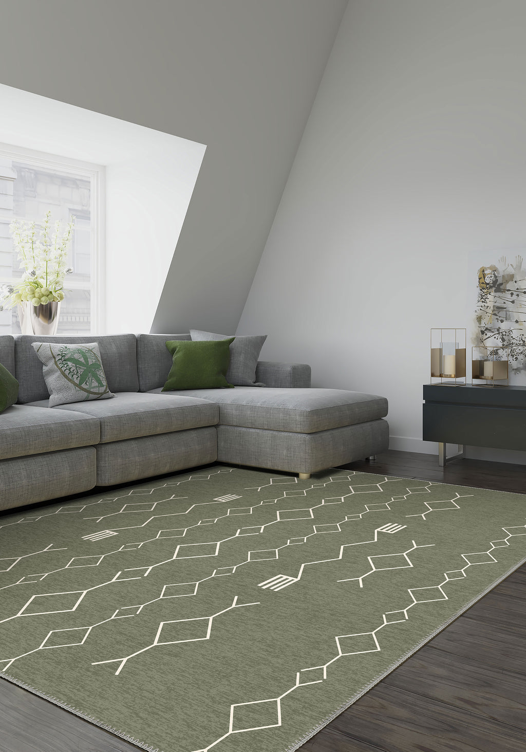 Sage green berber rug for living room 