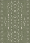 Geometric Sage Green Rug