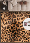 Zarela Leopard Faux Fur Rug