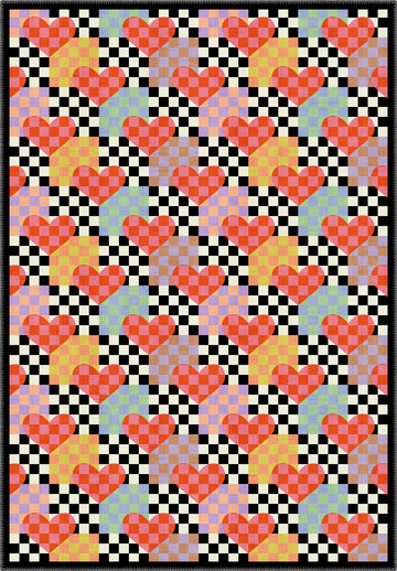 Lolly Checkered Heart Rug
