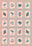 Coral rug for beach homes.