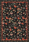 Laleh Black Paisley Rug