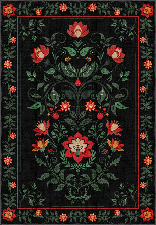 Amara Black Anatolian Rug