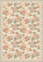 Eulalia Coral Floral Rug