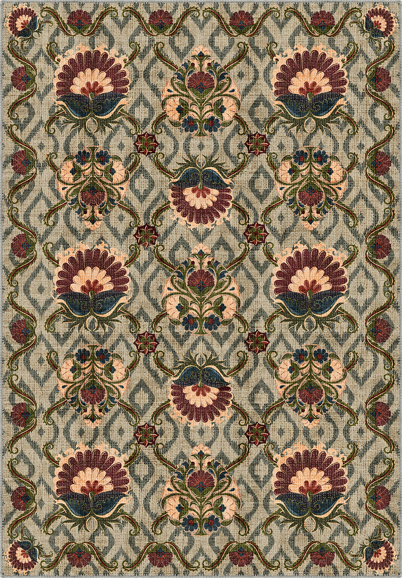 Floral Turkish rug