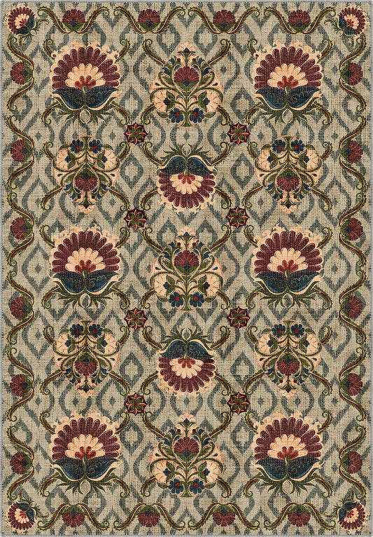 Floral Turkish rug