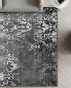 Lily Grey Vintage Washable Rug
