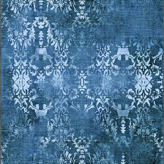 Vintage Blue Rug for Living Room