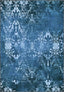 Vintage Blue Rug for Living Room