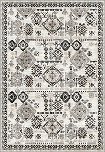 Black and white Turkish Kilim Rug