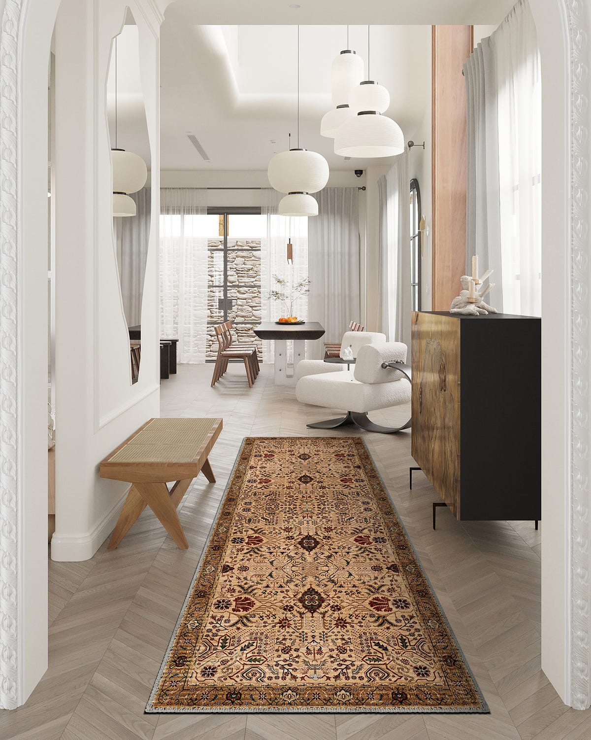 Kairo Warm Beige Persian Rug