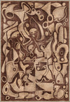 Virella Brown Abstract Rug